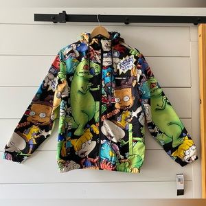 Members Only X Nickelodeon Rugrats Mashup Hooded Windbreaker Jacket
